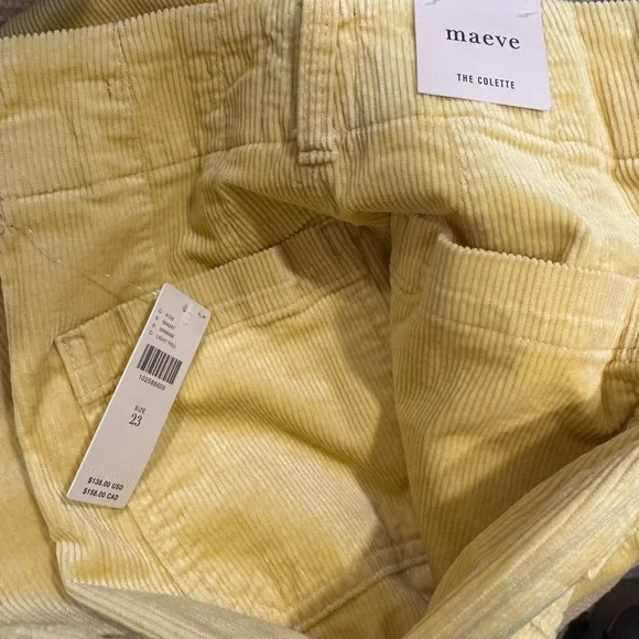 New - The Colette Corduroy Crop Wide-Leg Pants by Maeve - Picture 4 of 4